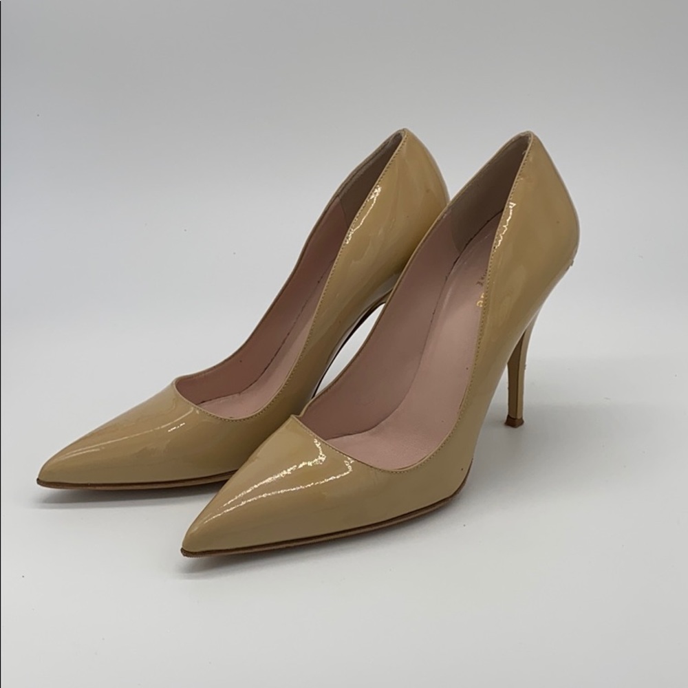 Kate Spade Nude Patent Leather Pumps size 8